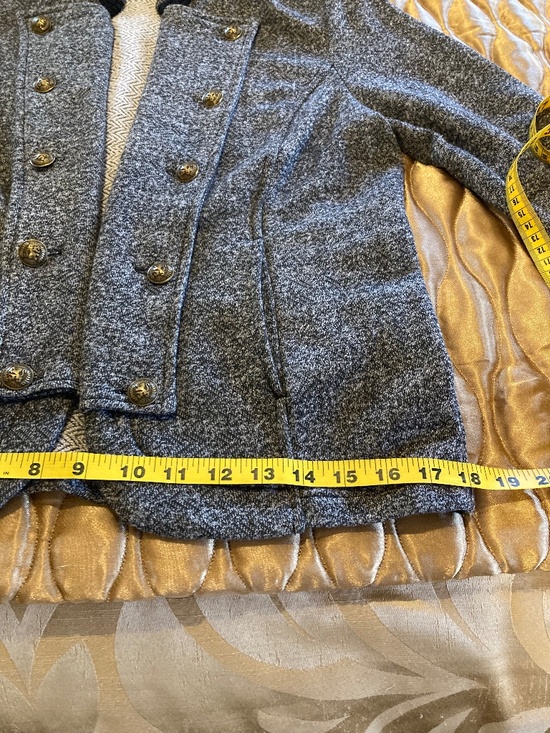 TOMMY HILFIGER Military / Sgt. Pepper Style Jacket Gray and Black Size S/P - Picture 13 of 15